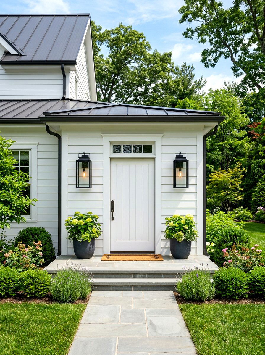 Modern Farmhouse Lantern Lighting - 30 winter porch lantern ideas