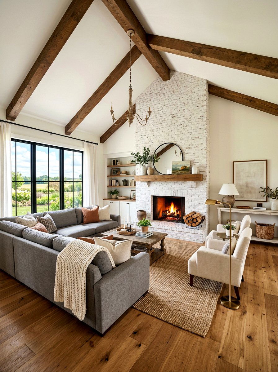 Modern Farmhouse Living Room - 30 Nancy Meyers living room ideas