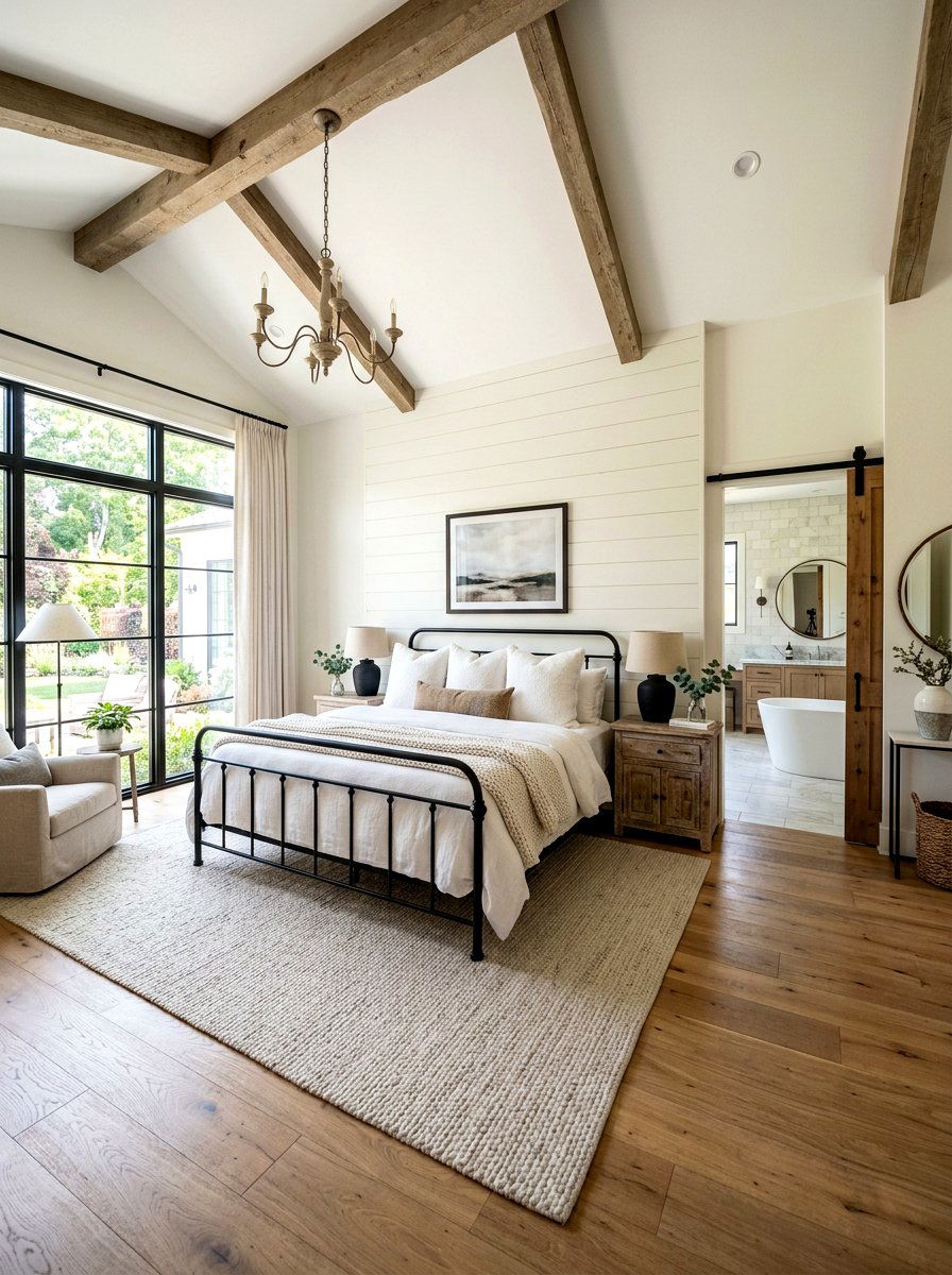 Modern Farmhouse Master Bedroom - 30 modern farmhouse decor ideas