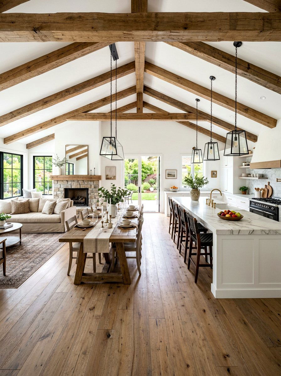 Modern Farmhouse Open Concept - 30 open floor plan ideas