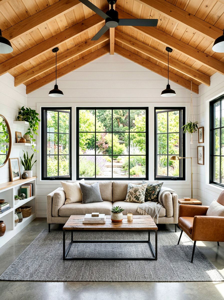 Modern Farmhouse Outbuilding - 30 she shed interior ideas