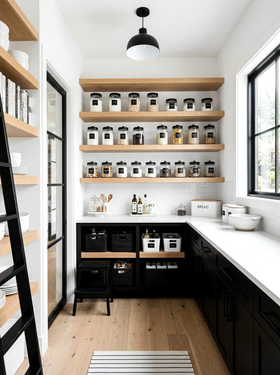 Modern Farmhouse Pantry - 30 farmhouse pantry ideas