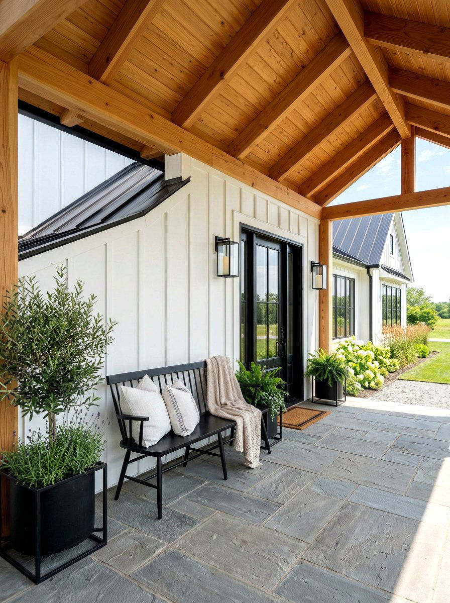 Modern Farmhouse Porch - 30 porch extension ideas