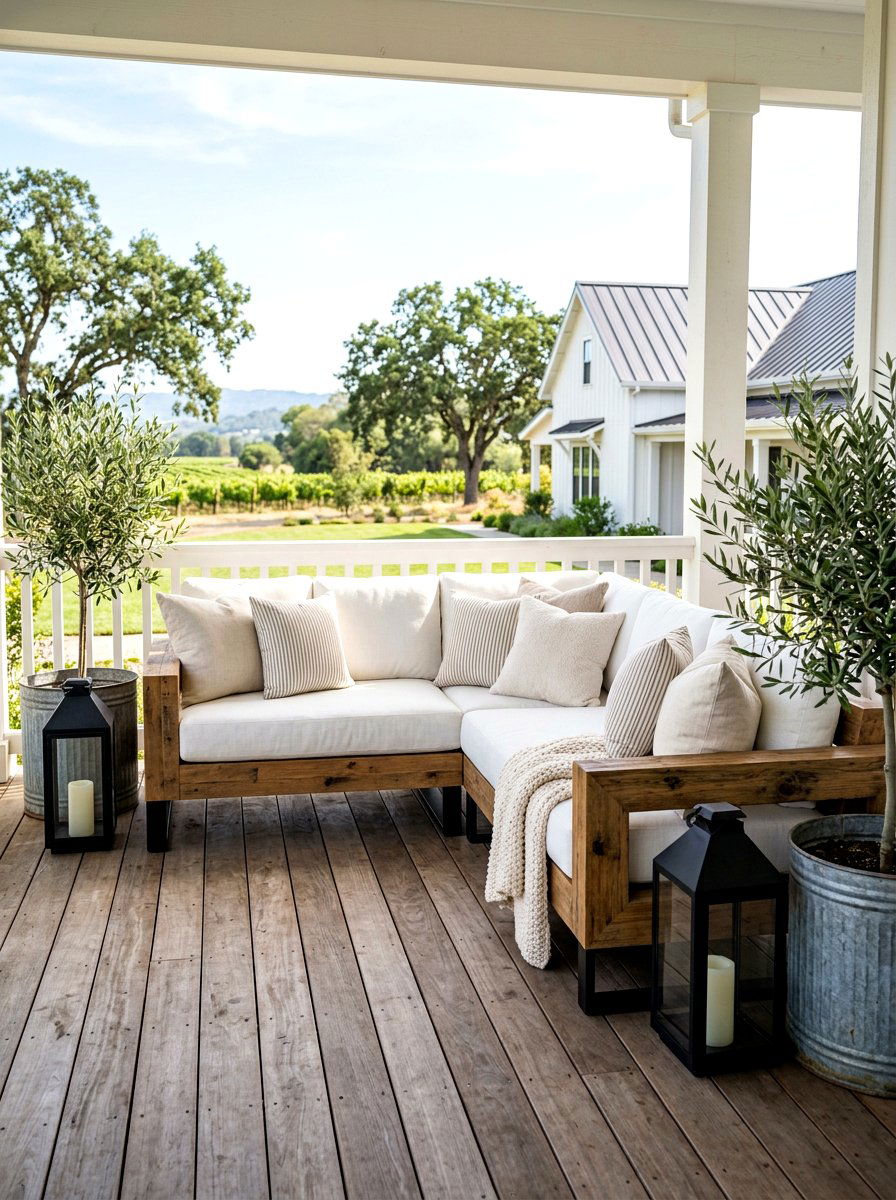 Modern Farmhouse Sectional - 30 outdoor sectional ideas