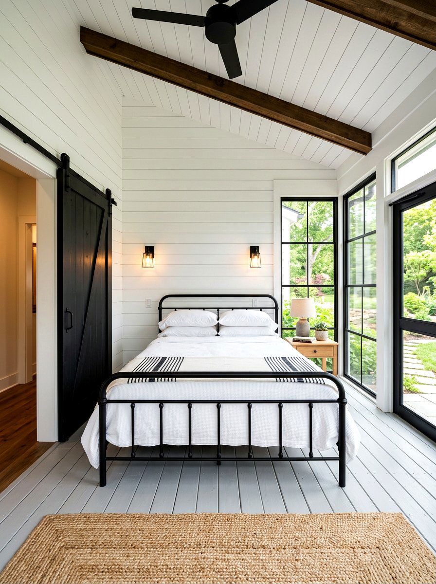 Modern Farmhouse Sleeping Porch - 30 sleeping porch ideas