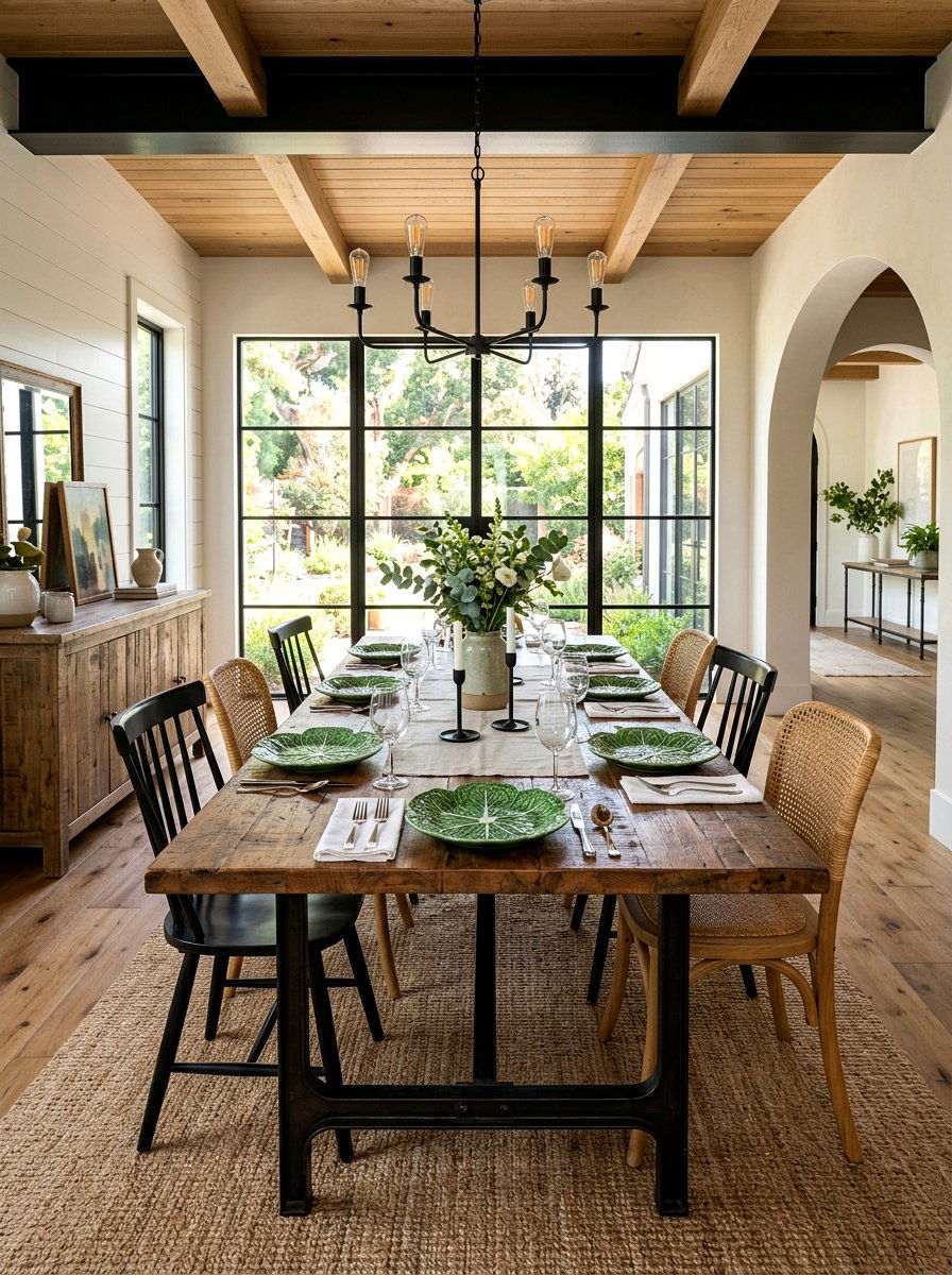 Modern Farmhouse Tablescape - 30 lettuce plate dining ideas