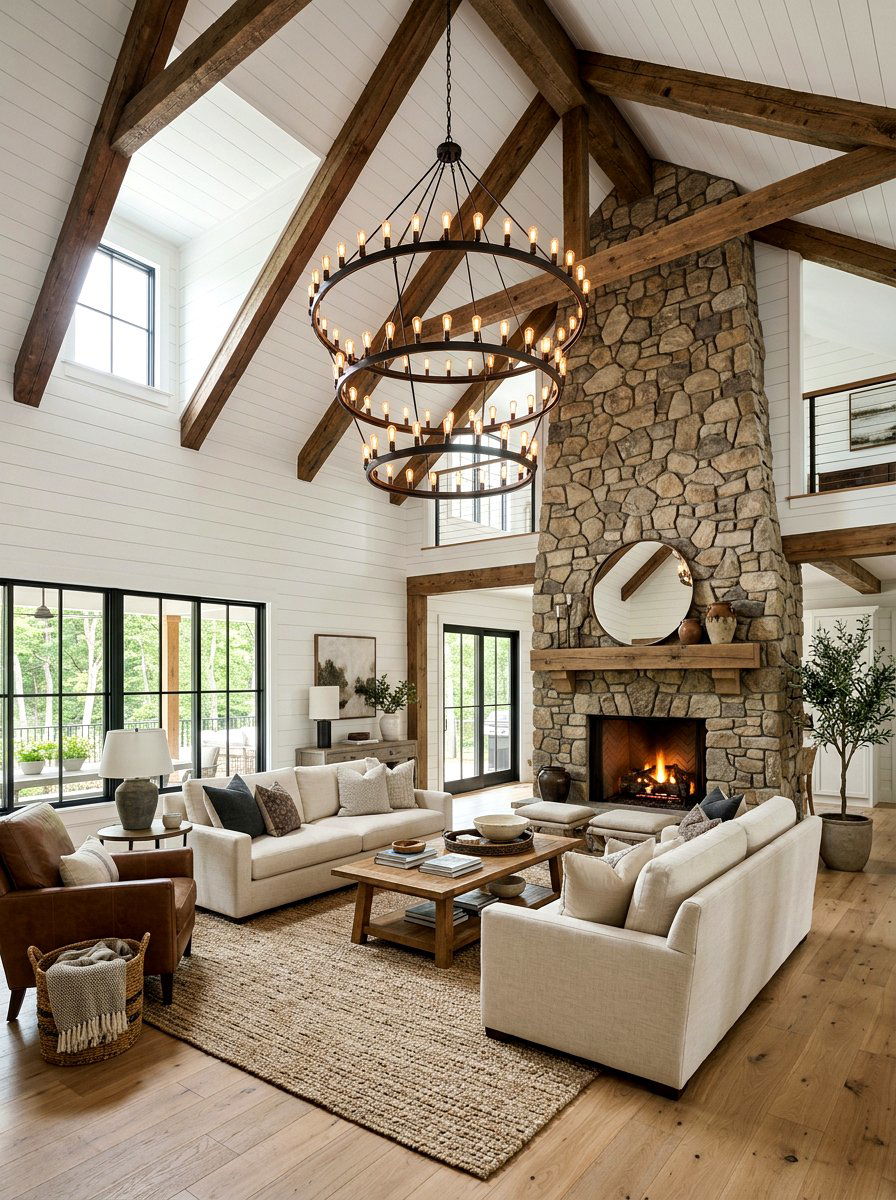 Modern Farmhouse Tiered Chandelier - 30 statement chandelier ideas