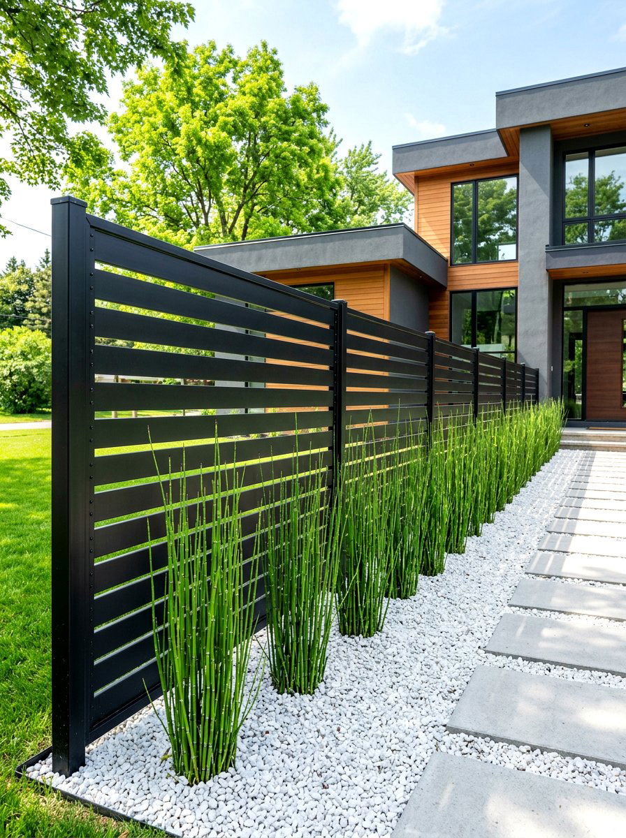 Modern Fence With Landscaping - 30 corner lot landscaping ideas