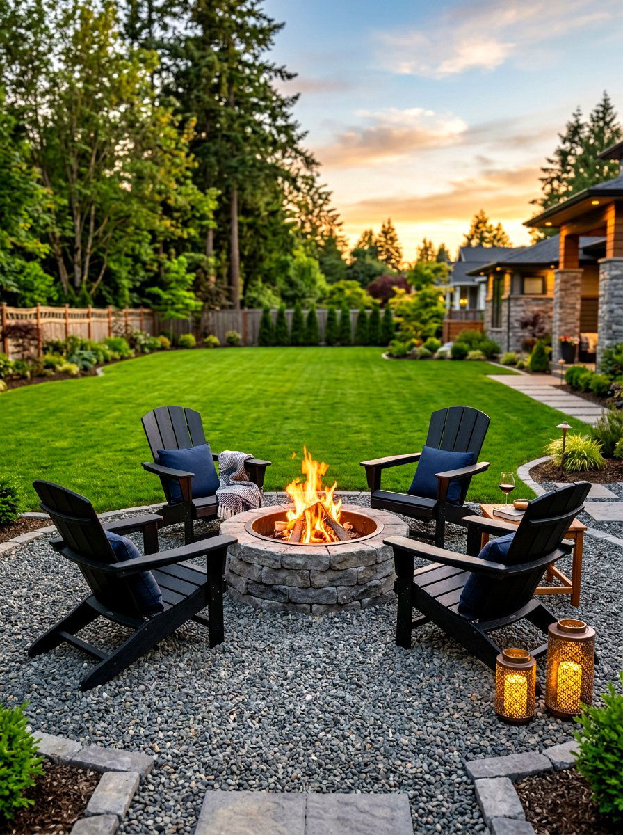 Modern Fire Pit Seating - 30 garden seating ideas