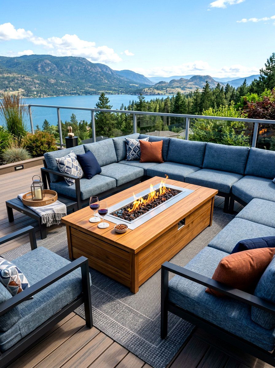 Modern Fire Pit Table - 30 budget fire pit ideas