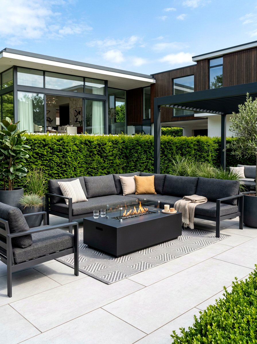 Modern Fire Table Outdoor Living - 30 fire table patio ideas