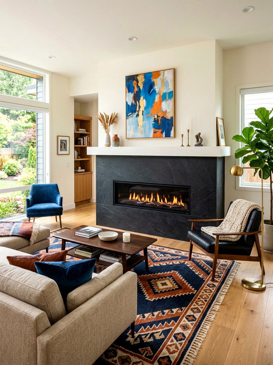Modern Fireplace Living Room - 30 modern living room ideas