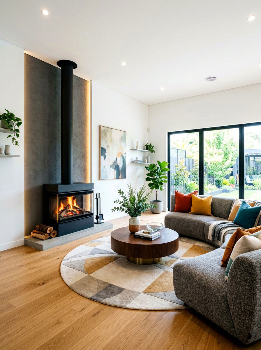 Modern Fireplace Living Room - 30 editorial living room ideas