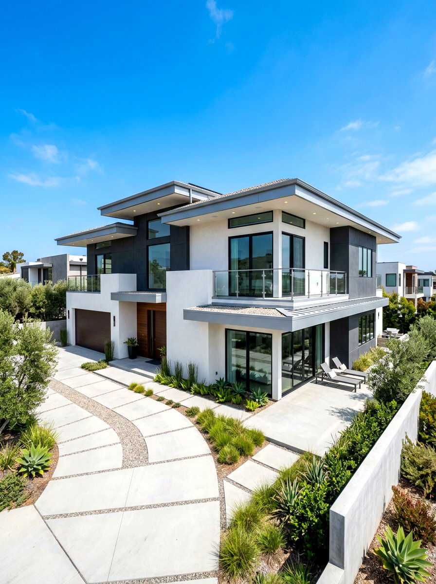 Modern Flat Roof - 30 house facade ideas