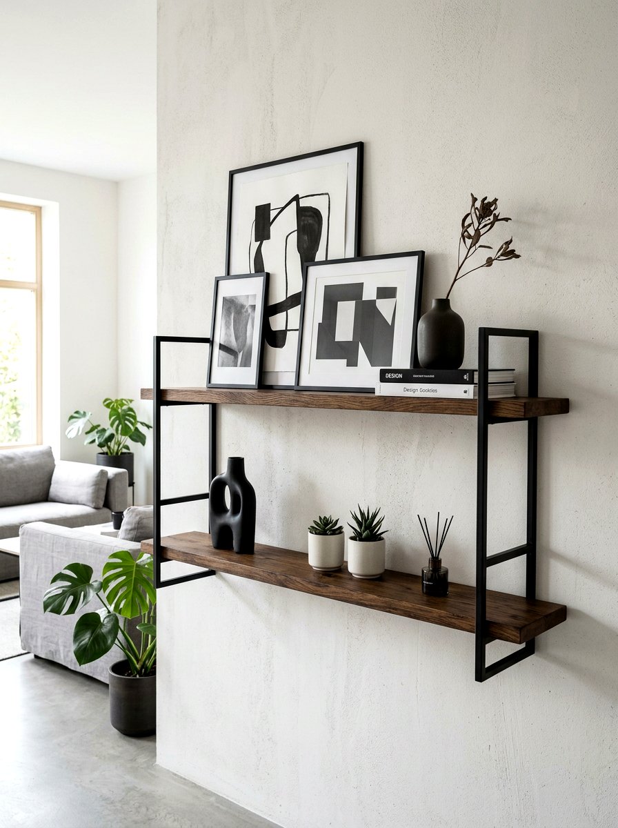 Modern Floating Shelf - 30 shelfie styling ideas