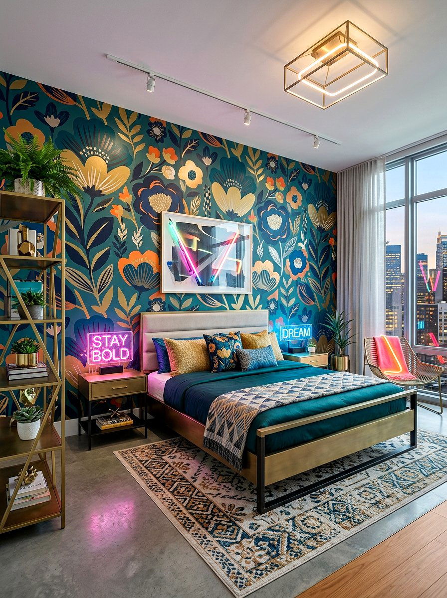 Modern Floral Wallpaper - 30 floral wallpaper bedroom ideas