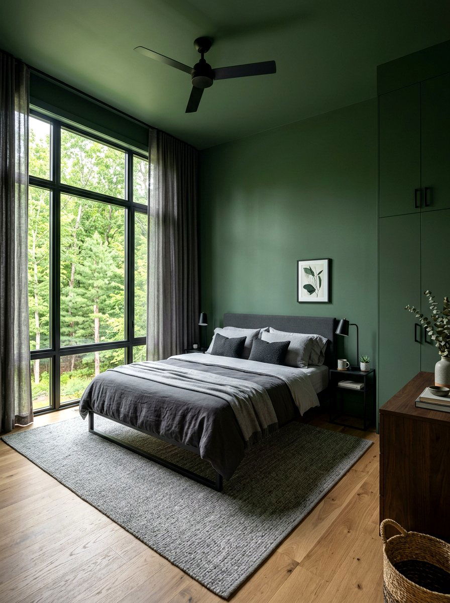 Modern Forest Green Master Bedroom - 30 forest green bedroom ideas