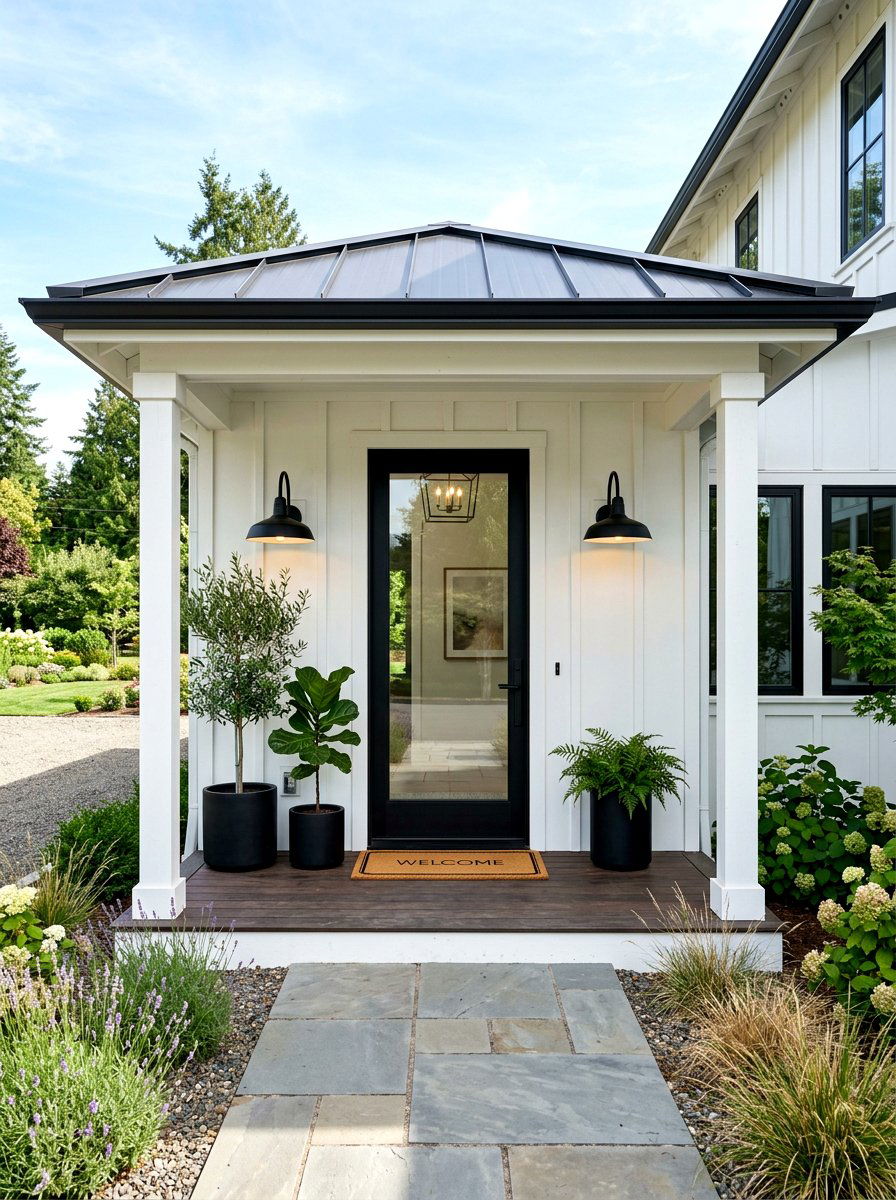 Modern Front Door With Glass - 30 modern farmhouse exterior ideas