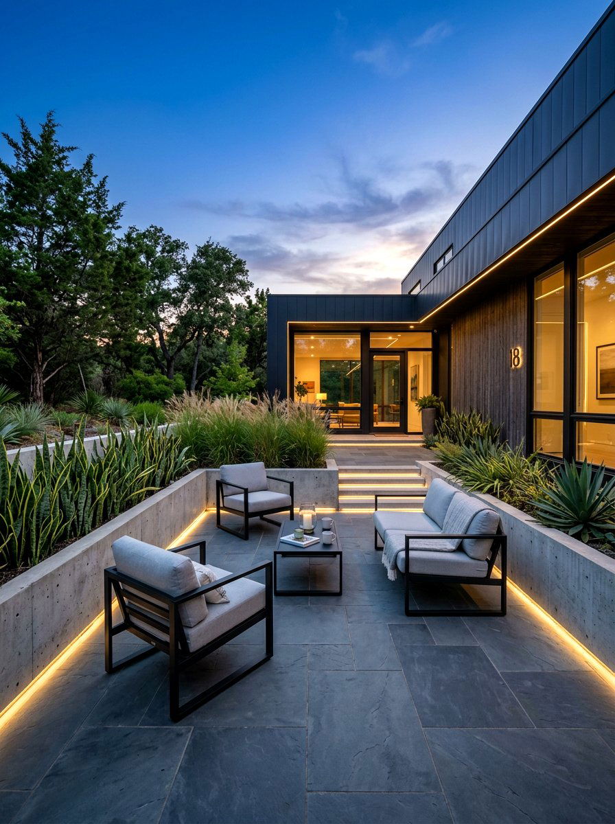 Modern Front Patio - 30 front patio ideas