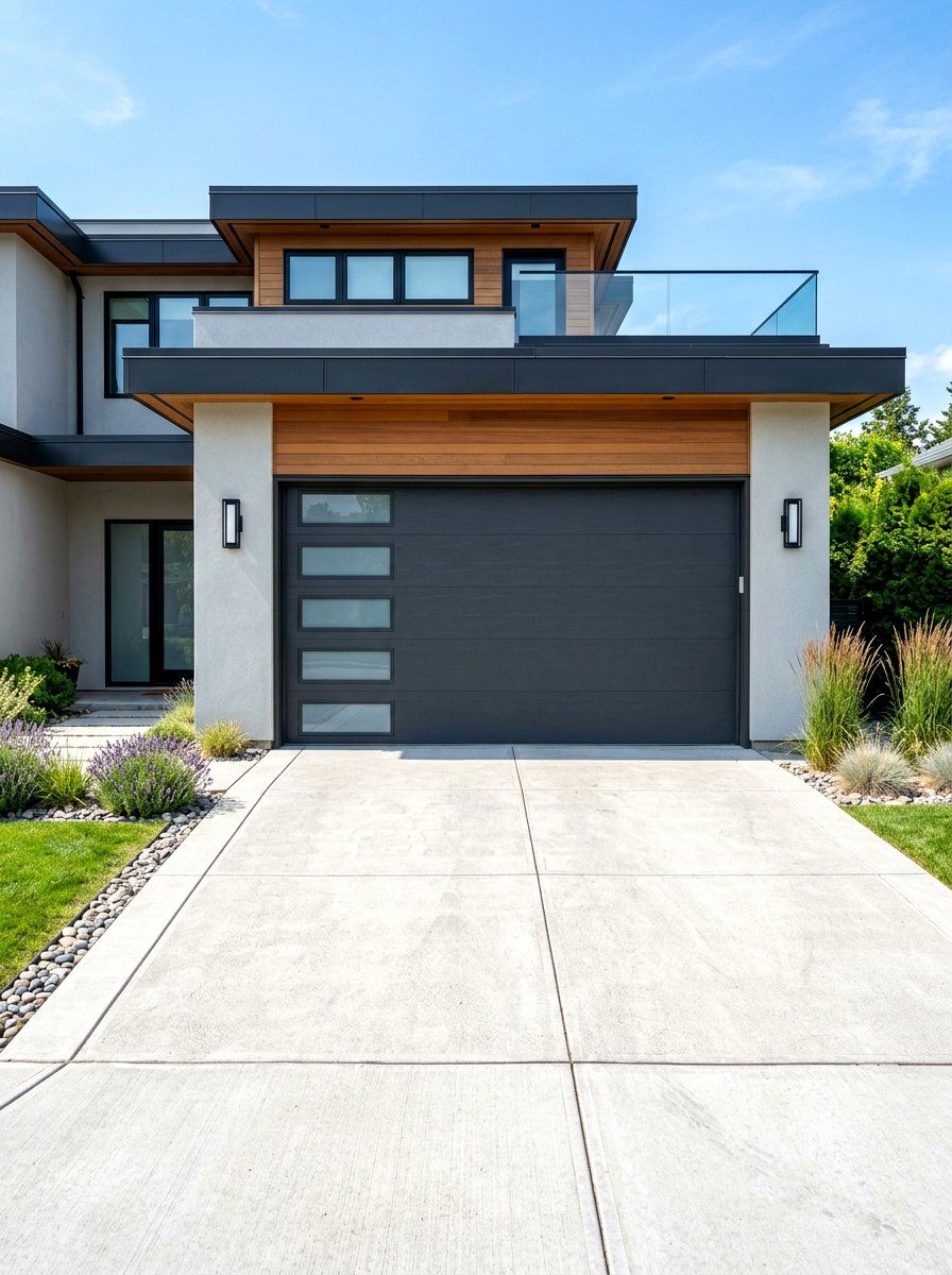 Modern Garage Door - 30 curb appeal ideas