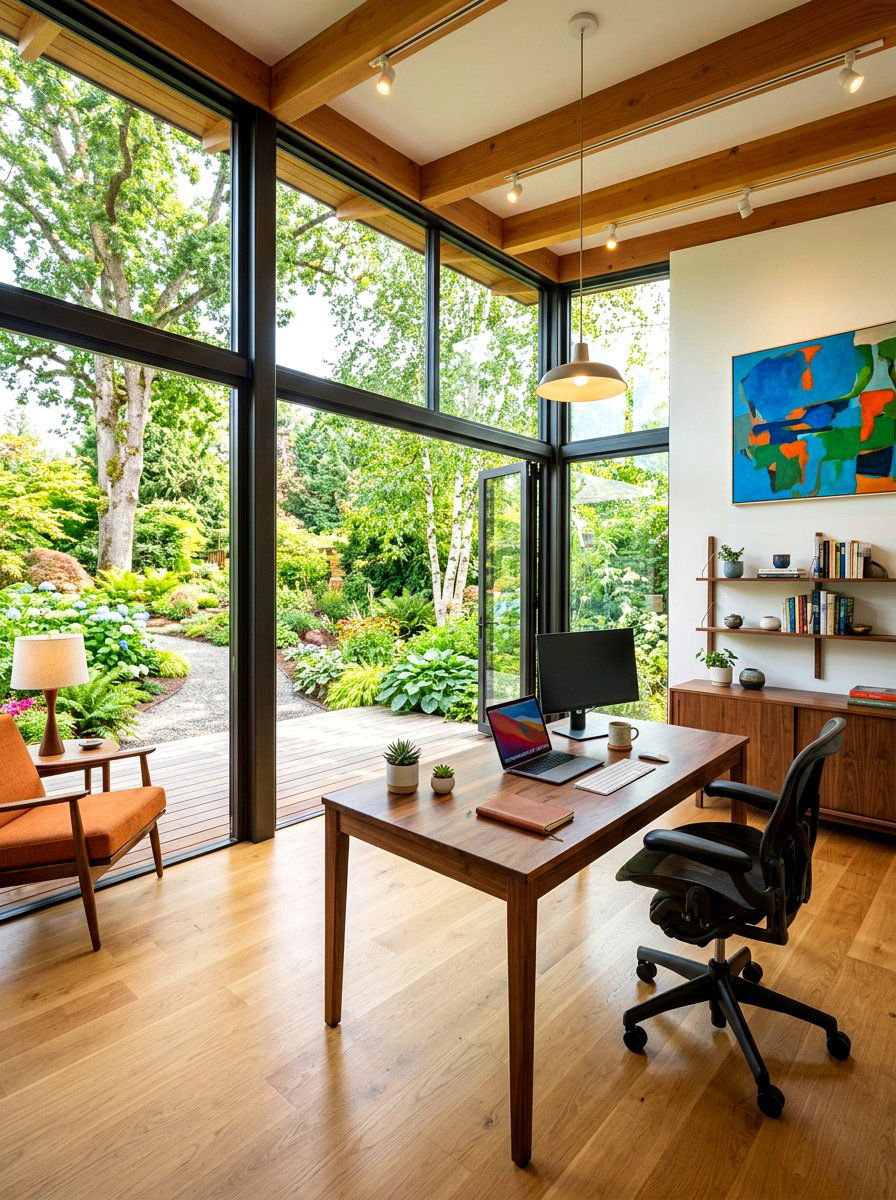 Modern Garden Office - 30 backyard retreat shed ideas