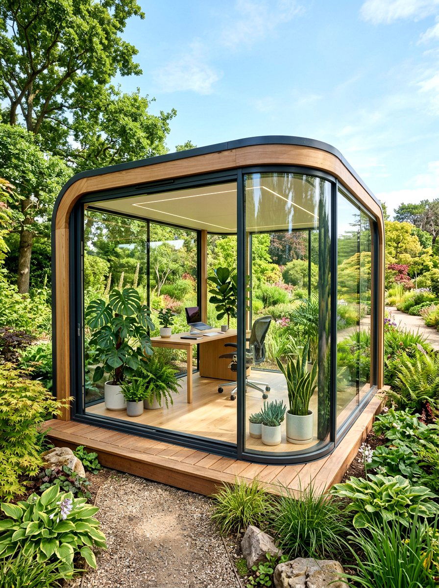 Modern Garden Pod - 30 indoor garden room ideas