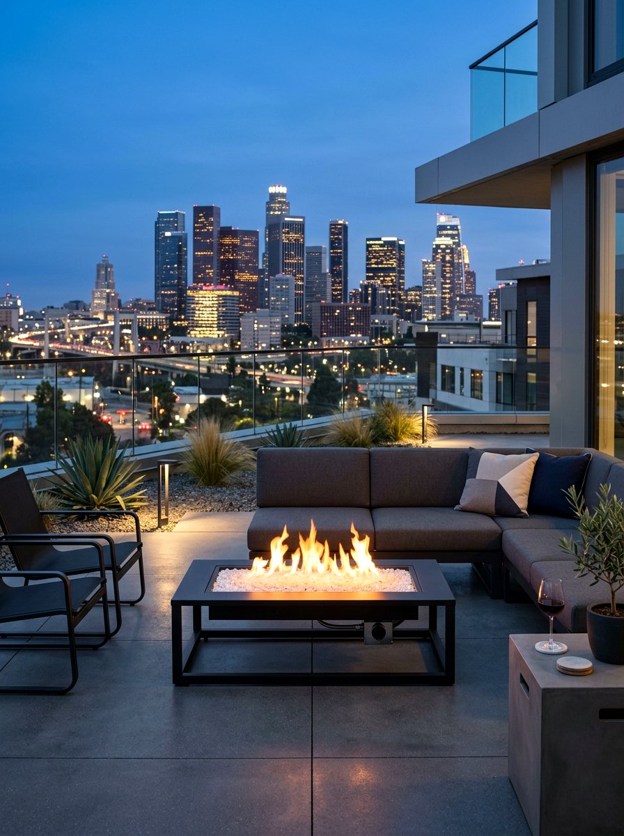 Modern Gas Fire Pit - 30 fire pit landscaping ideas