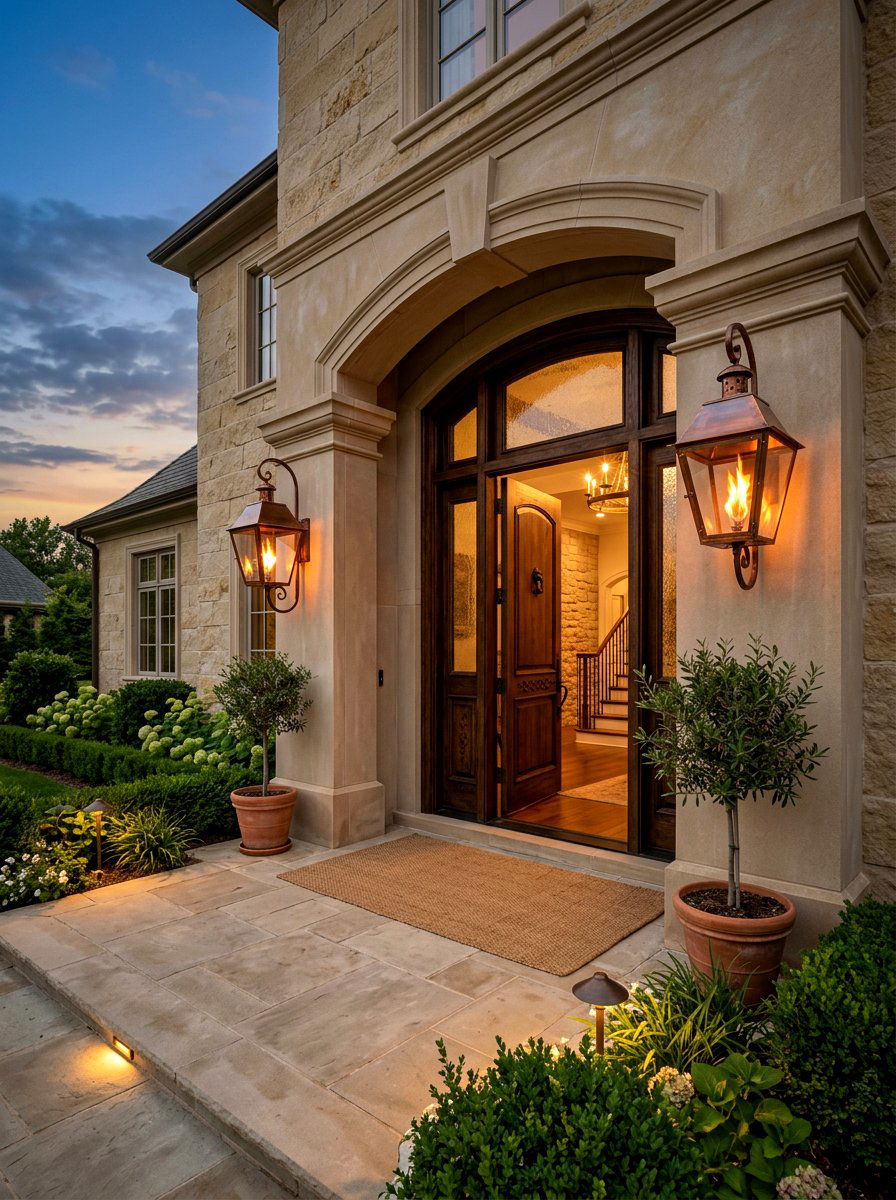 Modern Gas Lanterns - 30 quiet luxury exterior ideas
