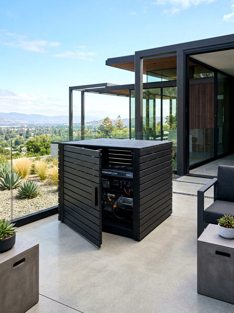 Modern Generator Cover - 30 generator enclosure ideas