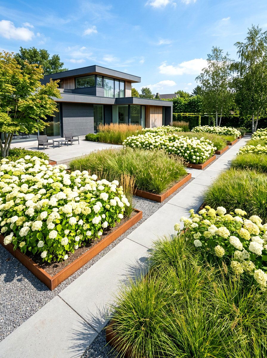 Modern Geometric Parterre - 30 parterre garden ideas