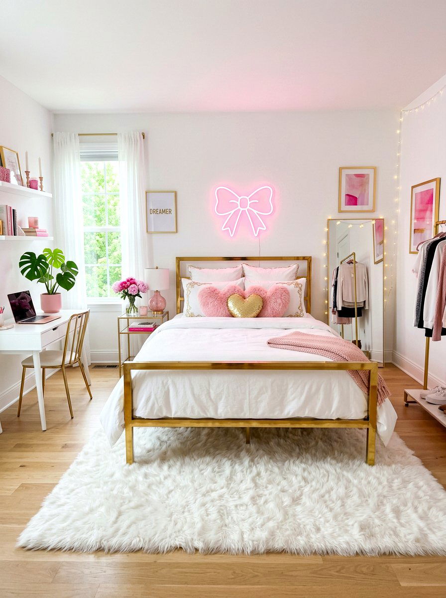 Modern Girly Bedroom - 30 coquette bedroom decor ideas