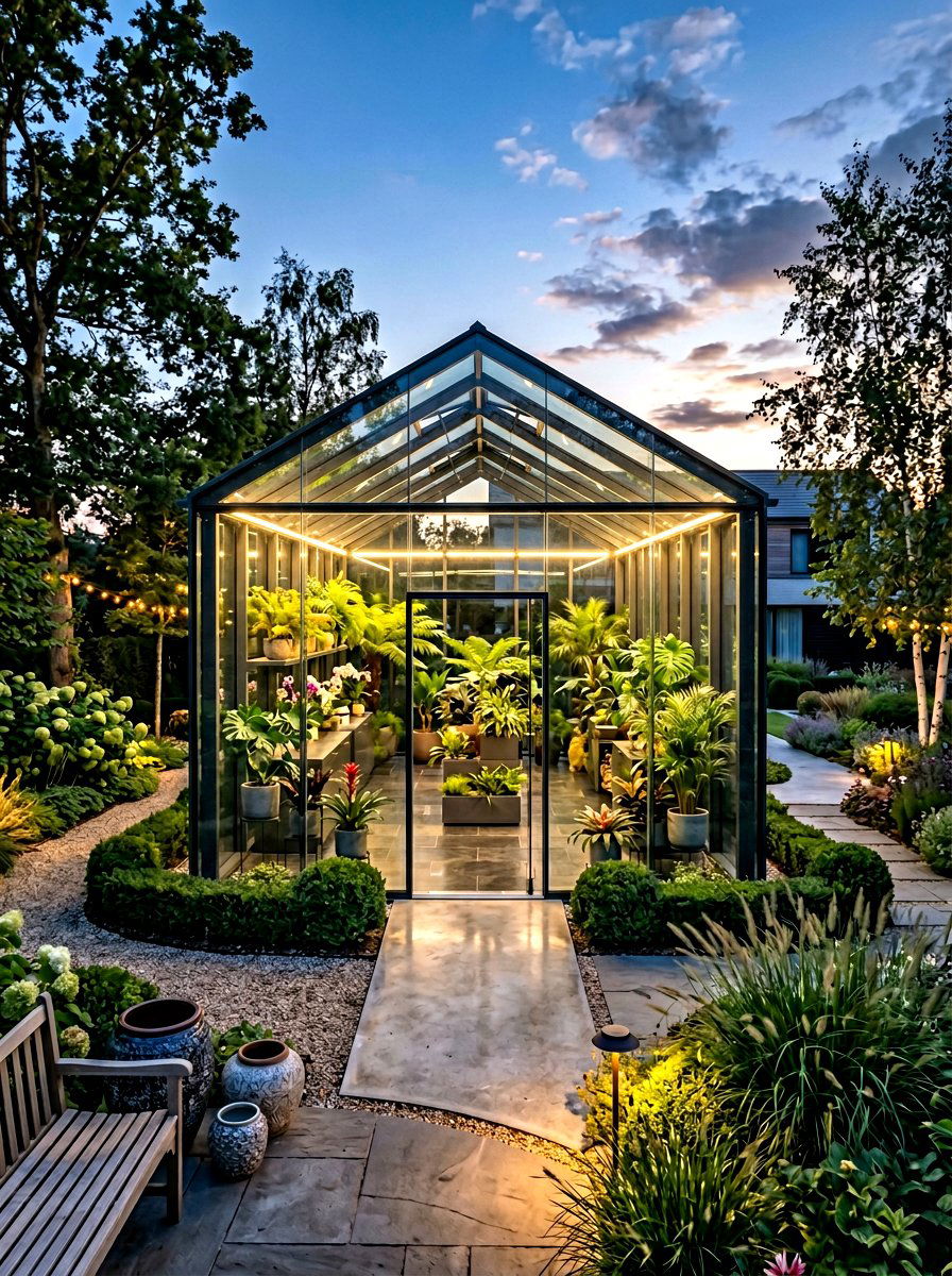 Modern Glass Greenhouse - 30 modern greenhouse ideas