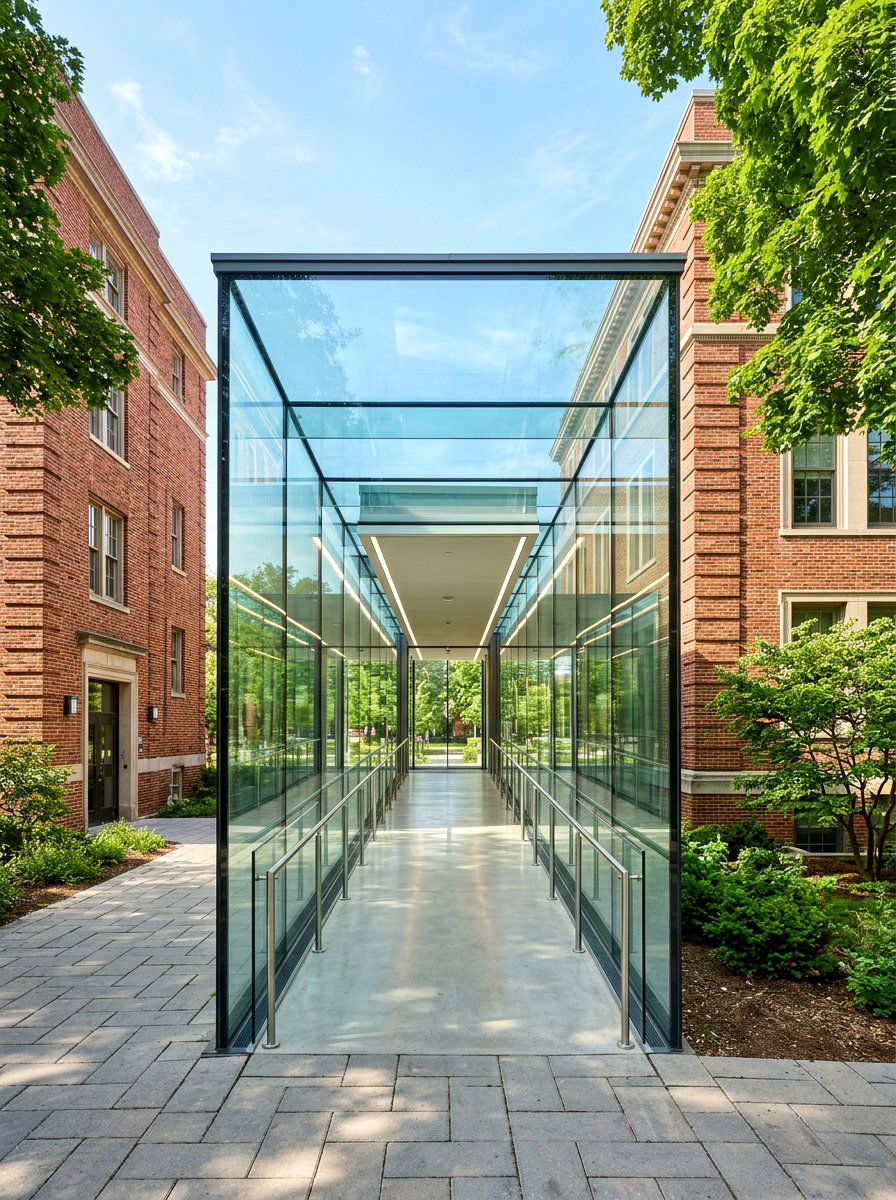 Modern Glass Link - 30 glass room addition ideas