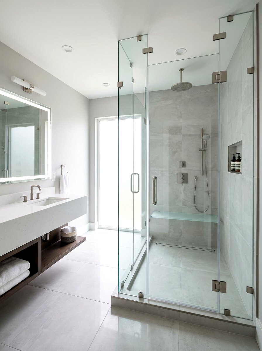 Modern Glass Steam Shower - 30 steam shower bathroom ideas