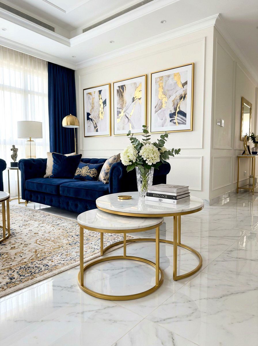 Modern Gold Nesting Table - 30 nesting table ideas