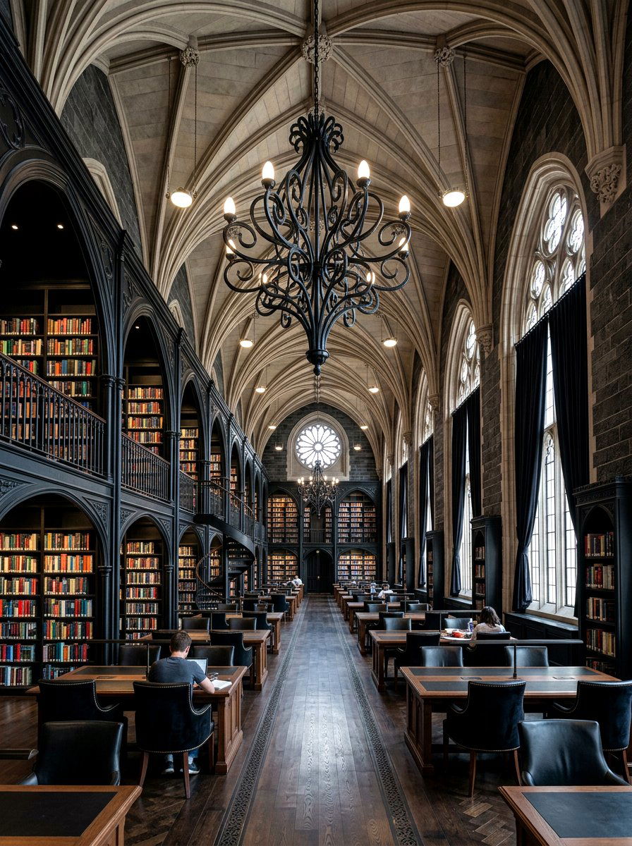 30 Moody Home Library Ideas for a Dark, Dreamy Reading Escape