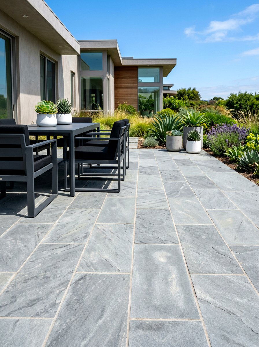 Modern Gray Flagstone Pavers - 30 flagstone patio ideas