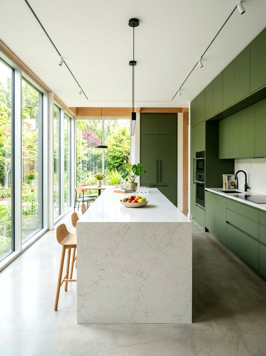 Modern Green Kitchen - 30 green kitchen ideas
