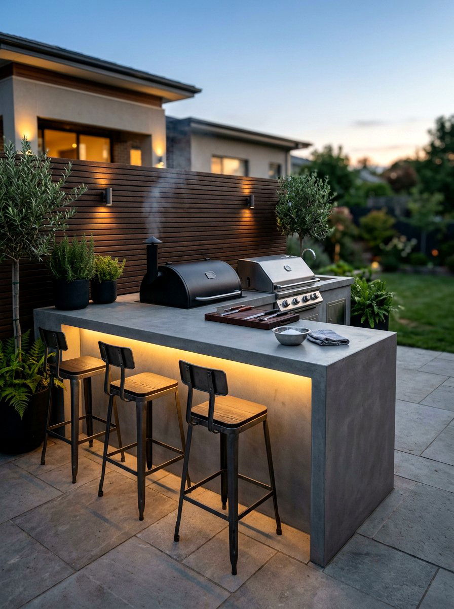 Modern Grilling Station - 30 smoker station ideas