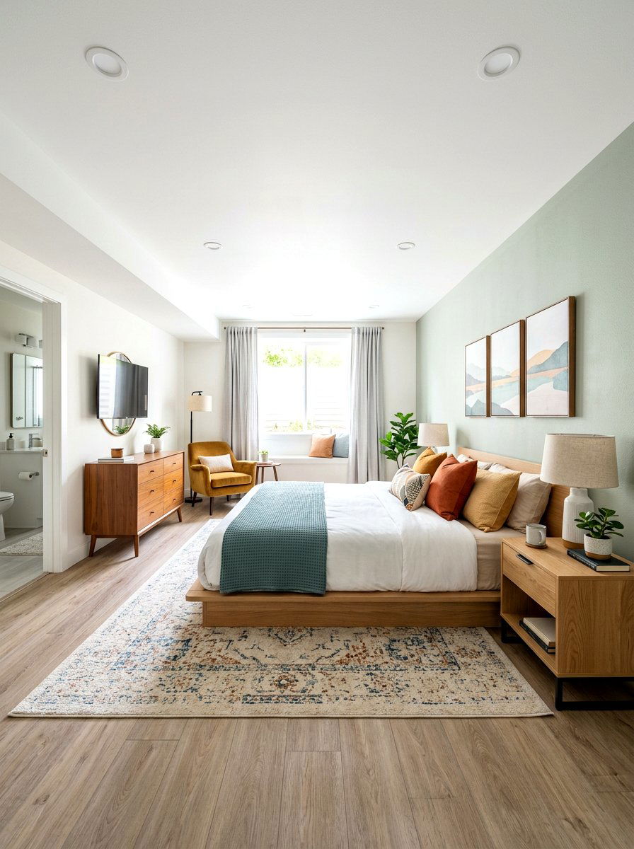 Modern Guest Bedroom - 30 low ceiling basement ideas