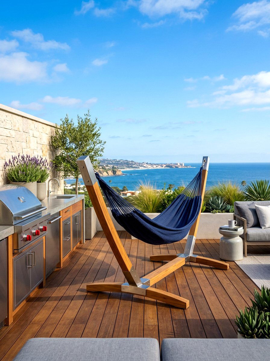 Modern Hammock Stand - 30 hammock stand garden ideas