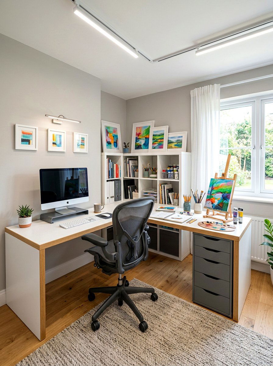 Modern Home Office Art Studio - 30 art studio room ideas
