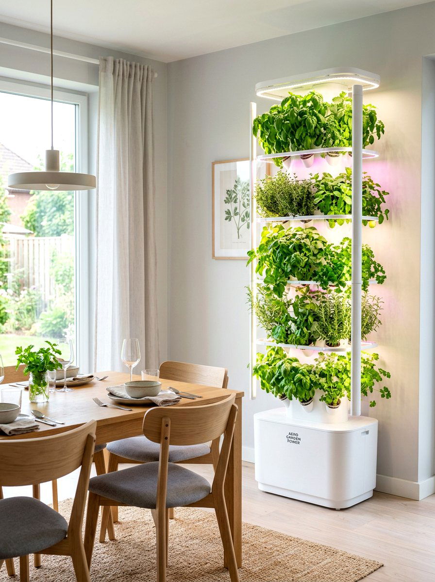 Modern Hydroponic Herb System - 30 small herb garden ideas