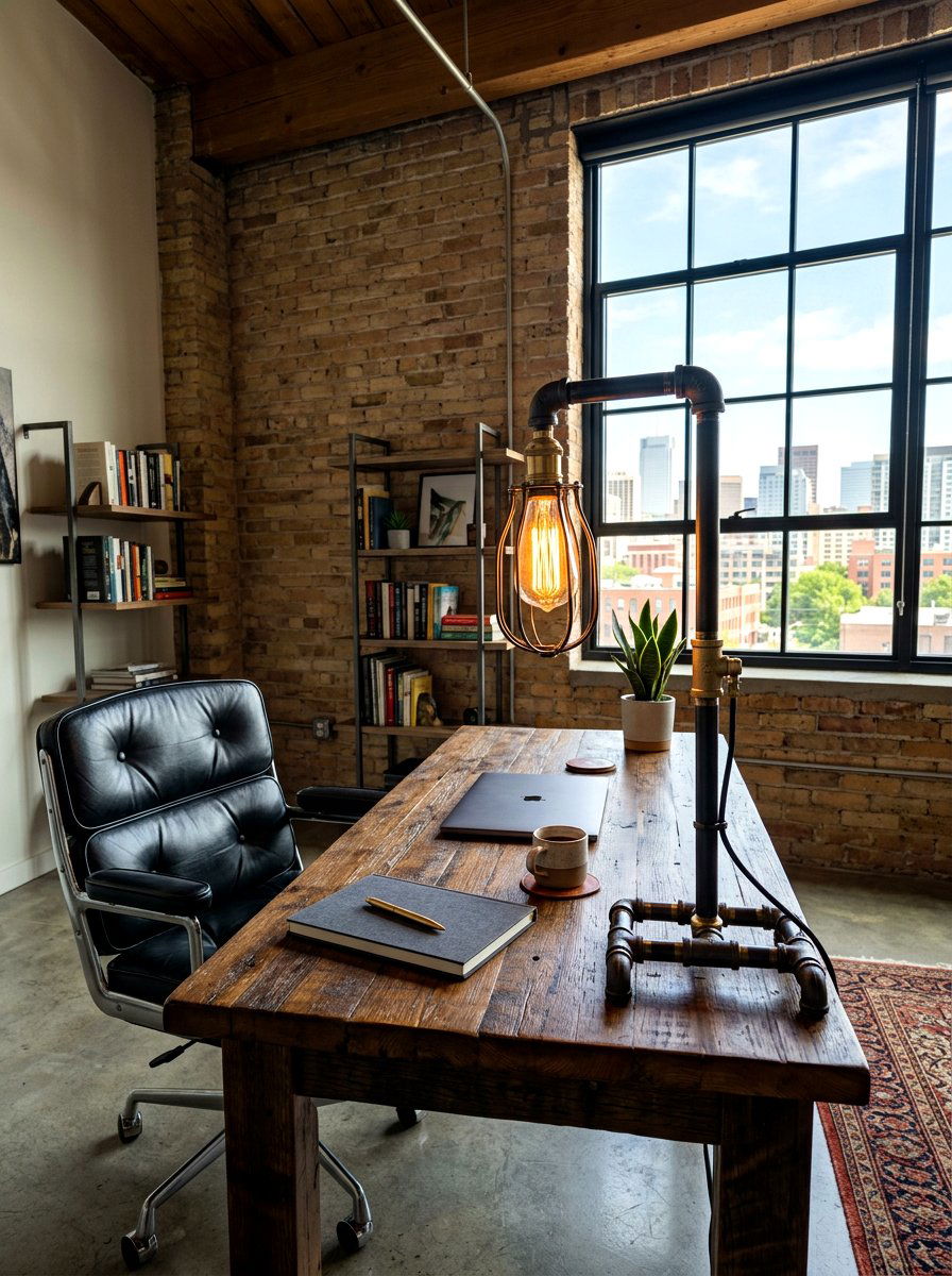 Modern Industrial Office Lamp - 30 lamp styling ideas