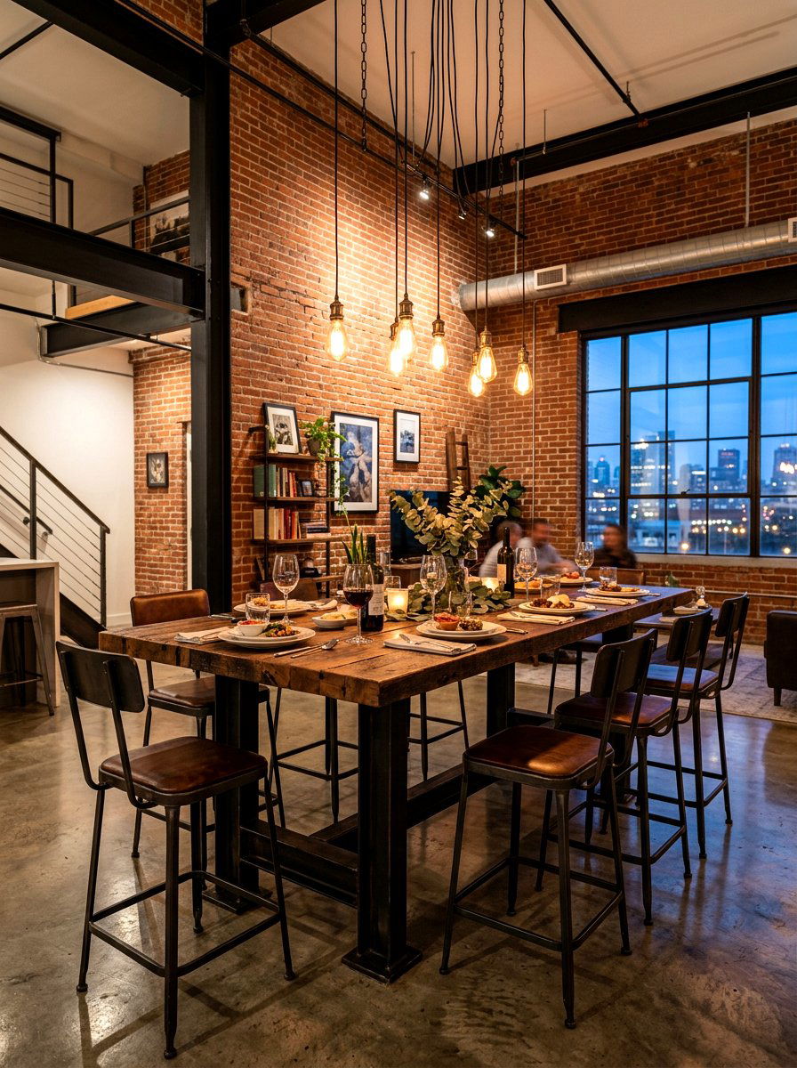 Modern Industrial Style - 30 casual dinner table ideas