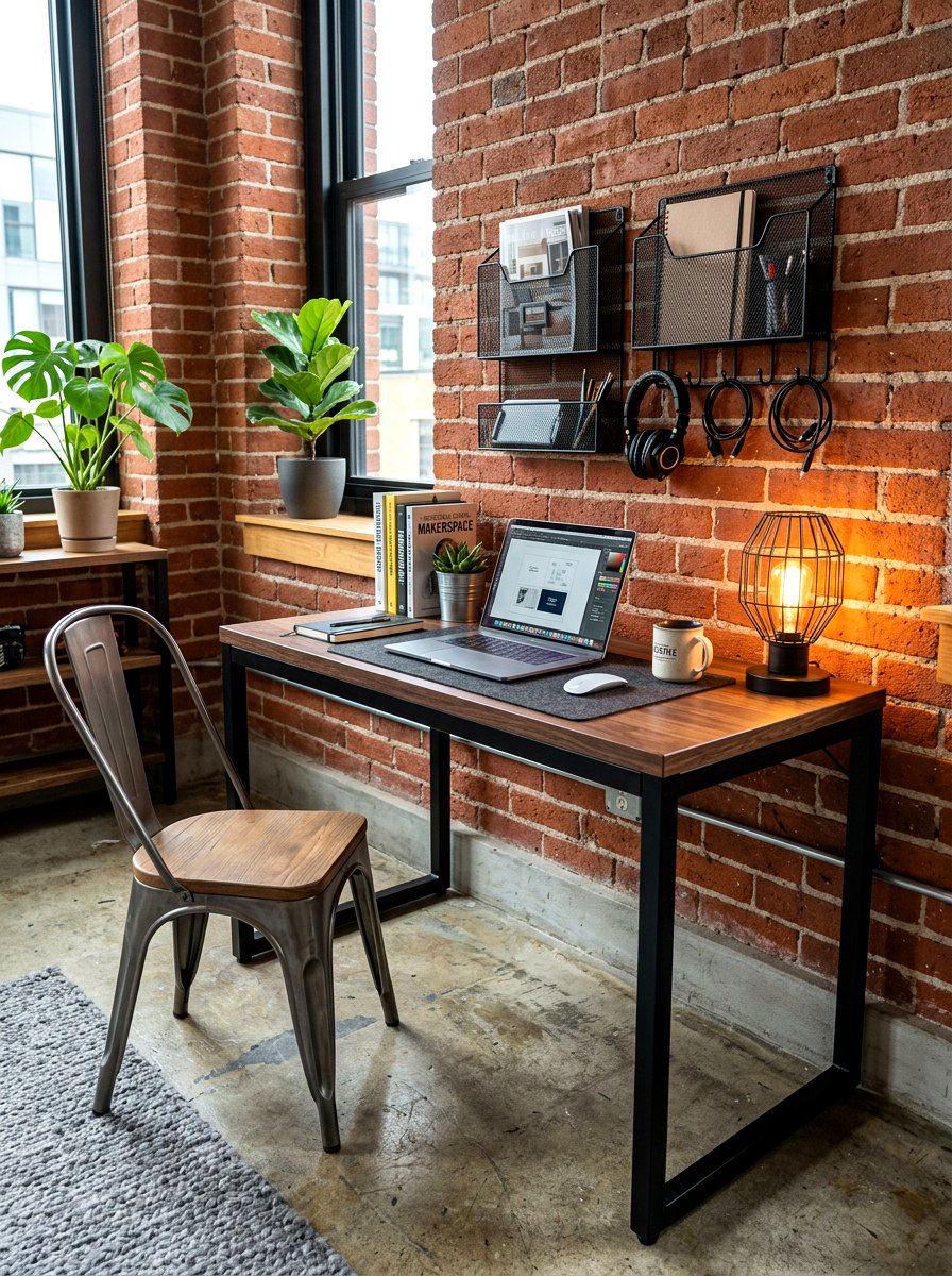 Modern Industrial Youth Desk - 30 kids study corner ideas
