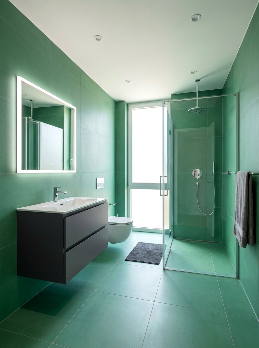 Modern Jade Bathroom - 30 jade bathroom ideas