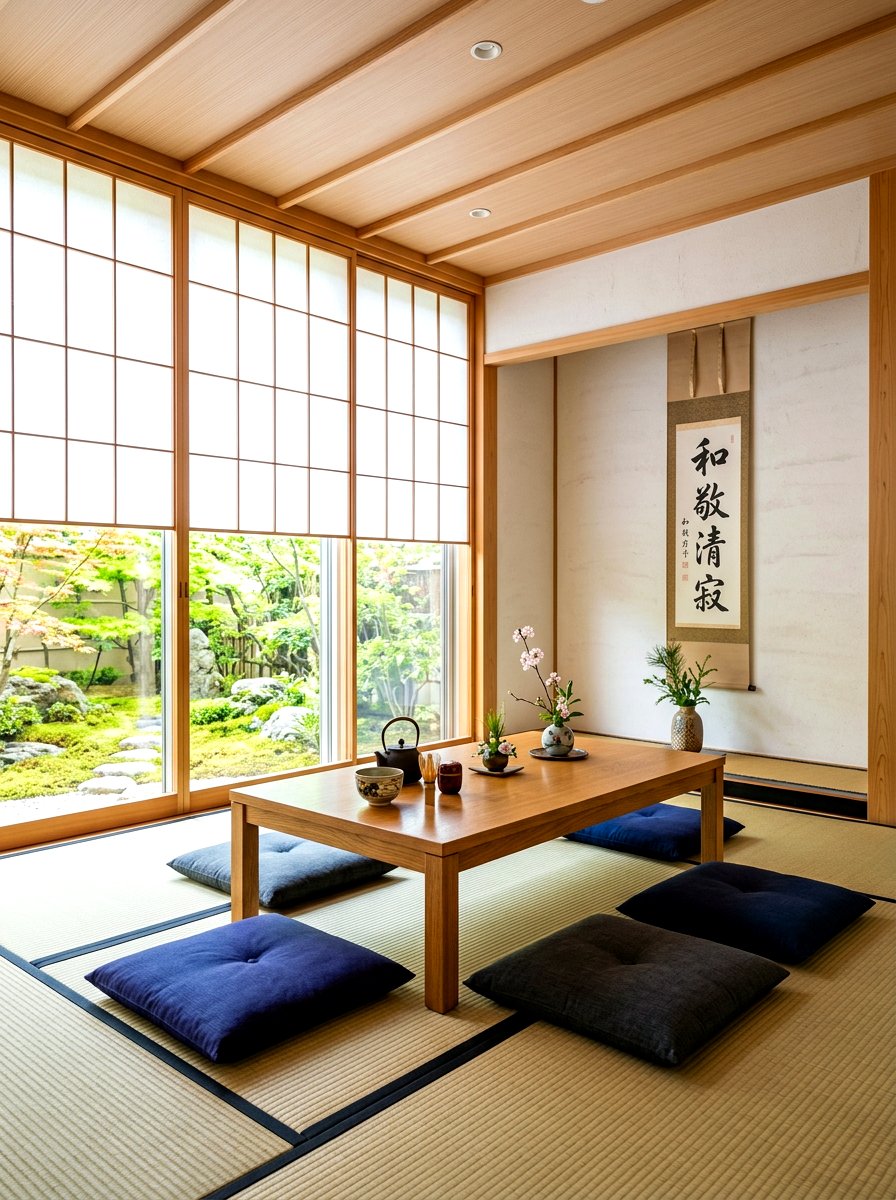 Modern Japanese Tearoom - 30 digital detox room ideas