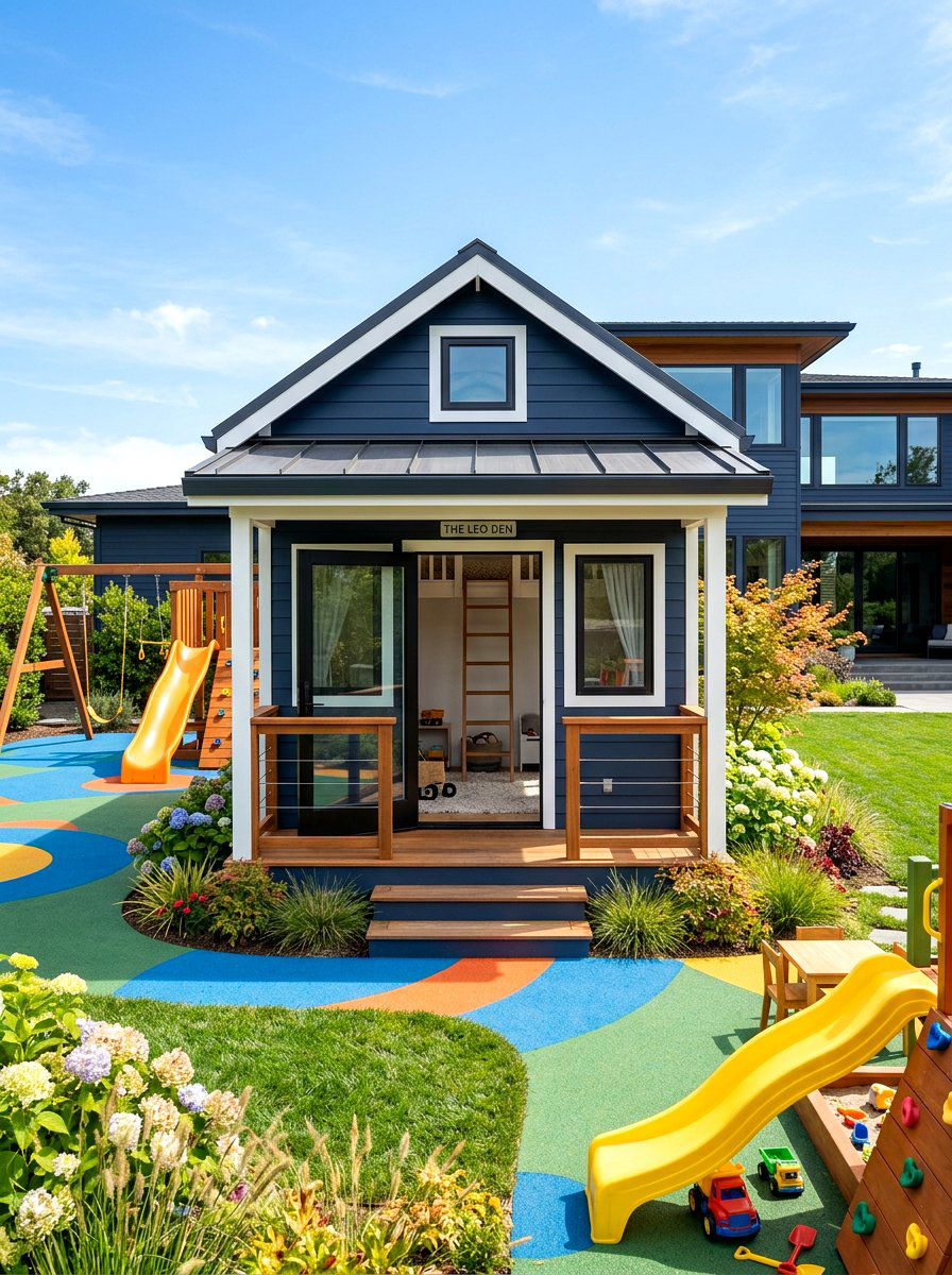 Modern Kids Playhouse Shed - 30 modern shed ideas