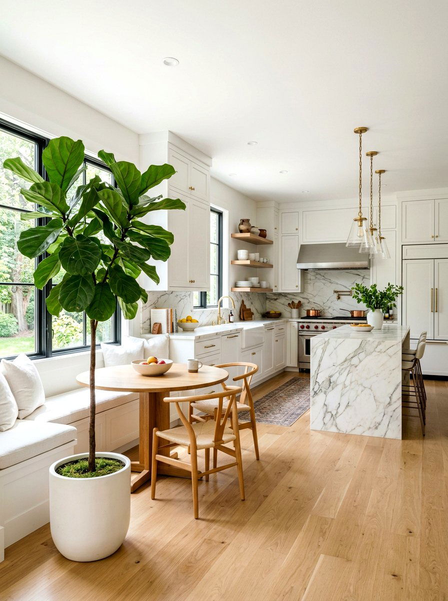 Modern Kitchen Fiddle Leaf Fig - 30 fiddle leaf fig decor ideas